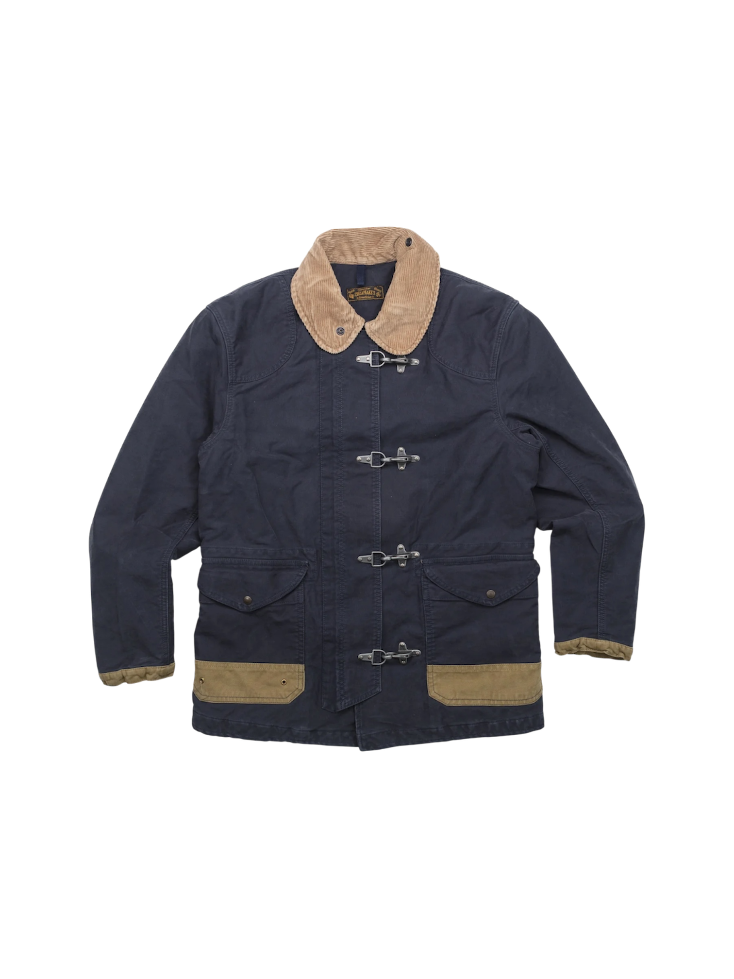 Giacca  pompiere 4 ganci blu Chesapeks