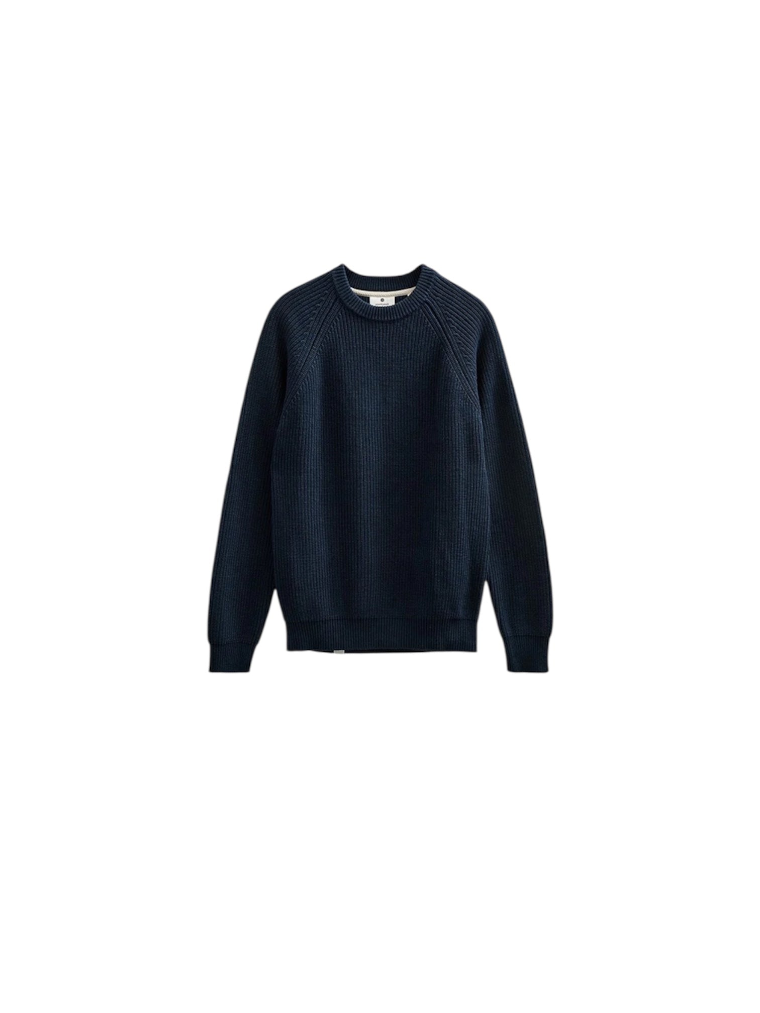 Maglia in cotone pesante costa inglese blu navy
