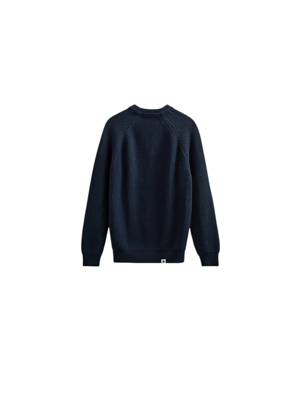 Maglia in cotone pesante costa inglese blu navy